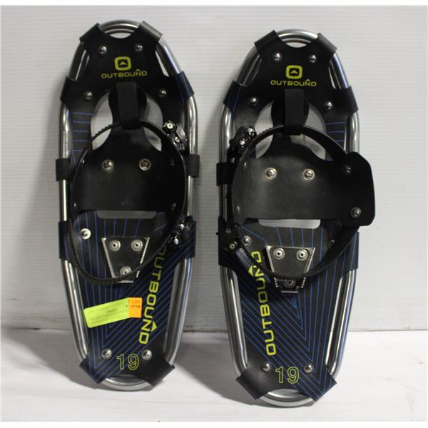 19" ADULT SNOWSHOES OUTBOUND LIGHTWEIGHT PACKABLE