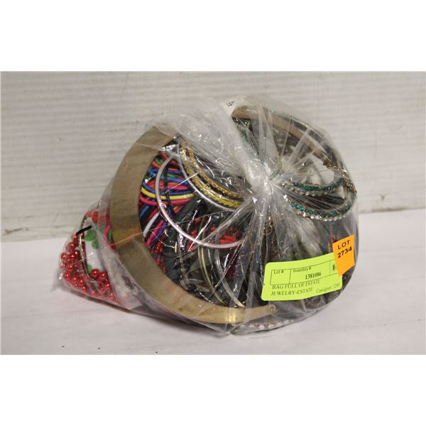 BAG FULL OF ESTATE JEWELRY-ESTATE