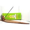 Image 1 : 4)  WOODEN LEAF SHAPED INCENSE BURNER WITH A