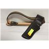 Image 1 : SIZE 44 LEATHER BELT WITH GUN HOSLTER-ESTATE