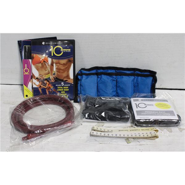 NEW BEACH BODY 10 MINUTE TRAINER KIT AND CDS