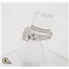 Image 2 : #1385-TWO PIECE WEDDING SET WITH 0.60 CT GRA