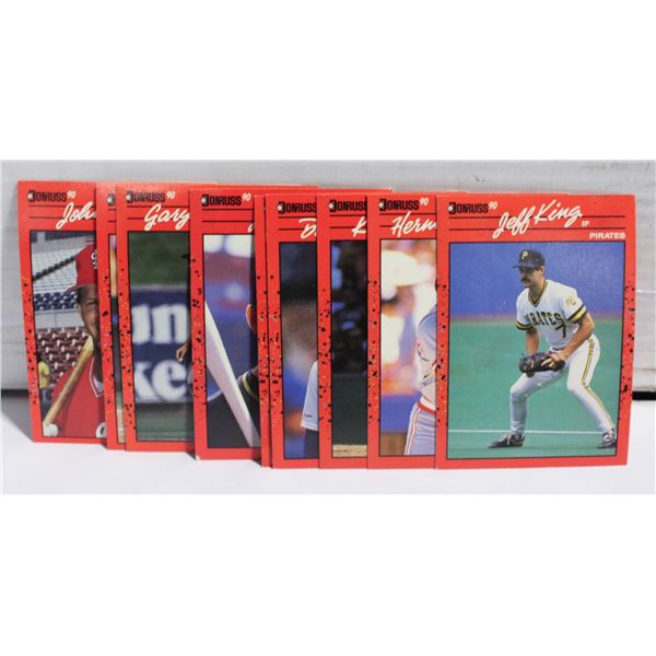LOT OF 10 VINTAGE DONRUSS BASEBALL 89-90