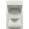 BEBOLD CZ SOLITAIRE PLATINUM PLATED SQUARE SHAPED