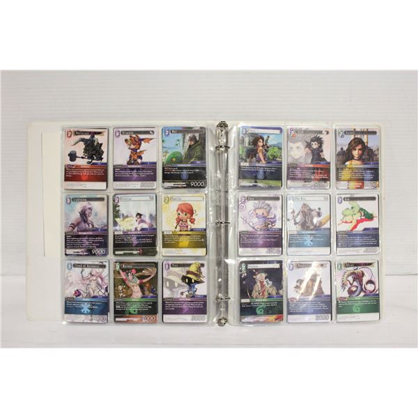 BINDER FINAL FANTASY COLLECTOR CARDS