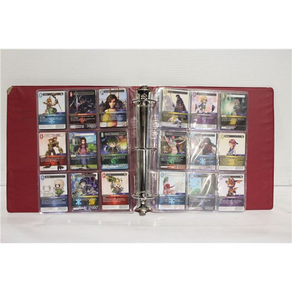 BINDER FINAL FANTASY COLLECTOR CARDS