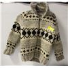 Image 1 : B.C. COWICHAN WOOL LADIES ZIP FRONT S/M SWEATER