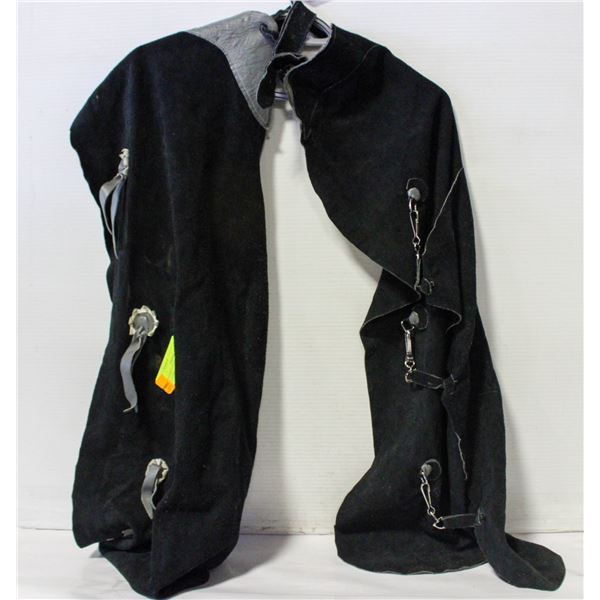 VINTAGE COWBOY SUEDED LEATHER CHAPS 2 TONE-ESTATE