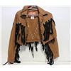 Image 1 : LADIES LARGE JOU JOU TASSLE FRINGE COAT-ESTATE
