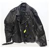 Image 1 : MENS 42 VINTAGE LEATHER BIKER COAT-ESTATE