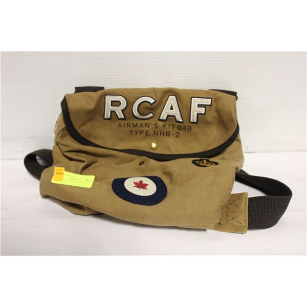 RCAF AIRMANS KIT CANVAS MAN BAG-ESTATE