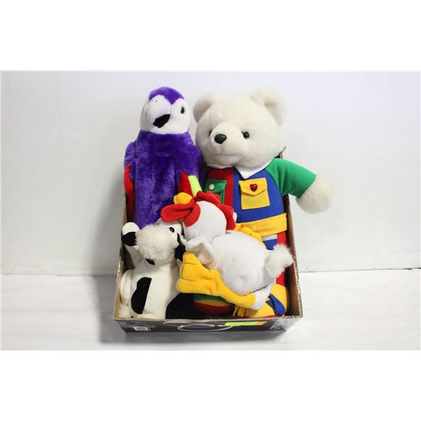 EDUCATIONAL TEDDY & HAND PUPPETS - ESTATE