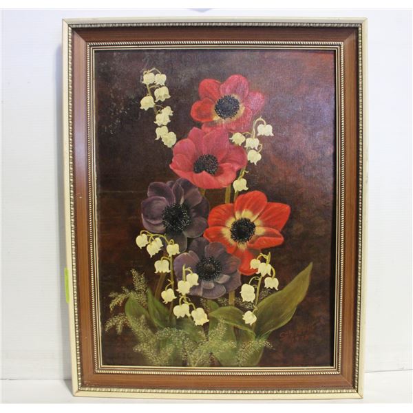 ESTATE 18 X 24 ORIGINAL OIL PAINTING "LILY OF THE