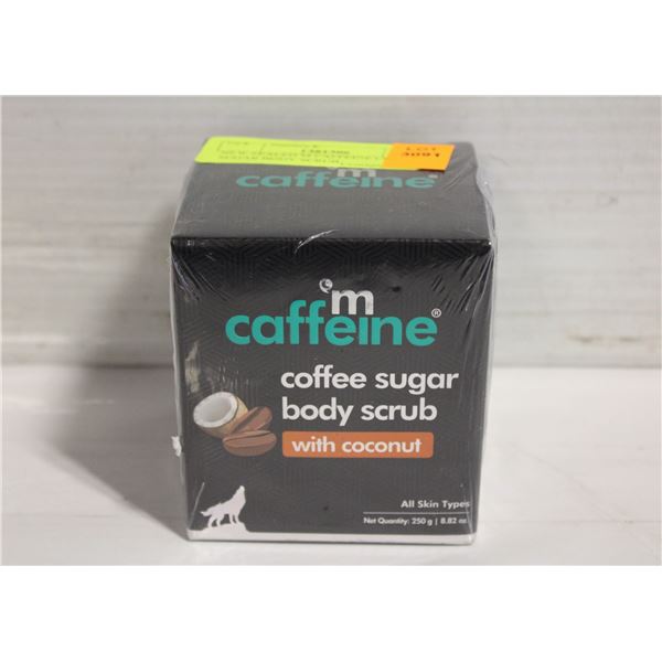 NEW SEALED M CAFFEINE COFFEE SUGAR BODY SCRUB