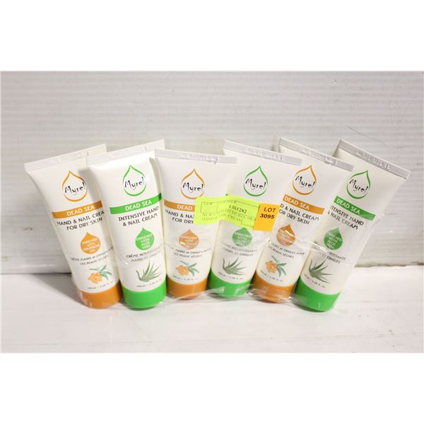 NEW 6 SEALED MUREL DEAD SEA HAND & NAIL CREAM