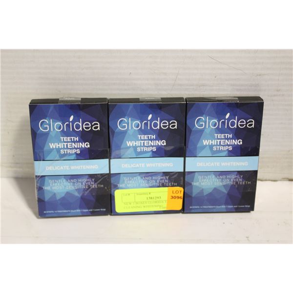 NEW 3 BOXES GLORIDA TEETH CLEANING WHITENING