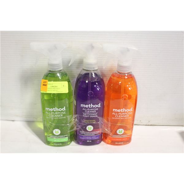 NEW 3 BOTTLES METHOD LAVENDERS 4L SPRAY