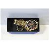 Image 1 : RING SIZE 11, GENEVA WRIST WATCH, CROSS PENDANT &