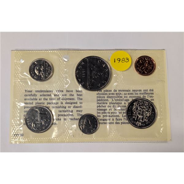 1983 RCM 6 COIN SEALED UNCIRCULATED SET INCLUDES