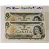 TWO 1973 CANADA $1 NOTES UNC SEQUENTIAL