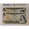 1973 CANADA $1 NOTES UNC SEQUENTIAL ECH4566989