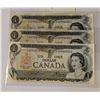 THREE 1973 CANADA $1 NOTES UNC SEQUENTIAL