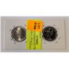 2000 MINT CANADA 25C TWO COIN SET NATURAL LEGACY