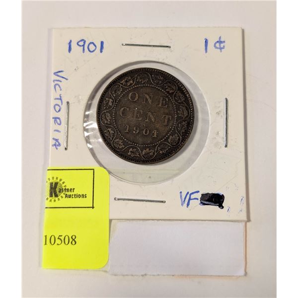 1901 VF CANADA 1C QUEEN VICTORIA