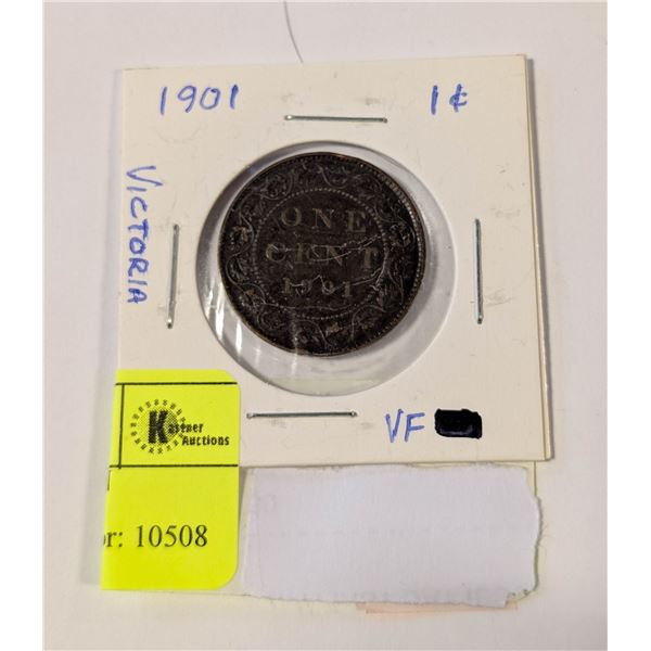 1901 VF CANADA 1C QUEEN VICTORIA