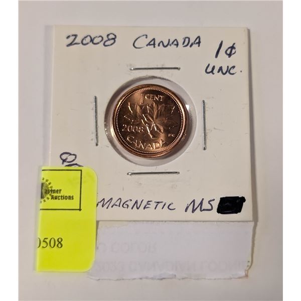 2008 MINT CANADA 1C QUEEN ELIZABETH 2 - MAGNETIC