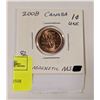Image 1 : 2008 MINT CANADA 1C QUEEN ELIZABETH 2 - MAGNETIC