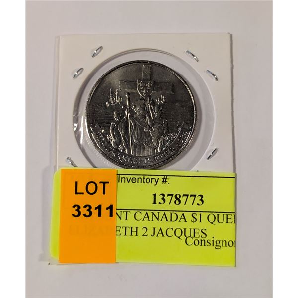 1984 MINT CANADA $1 QUEEN ELIZABETH 2 JACQUES