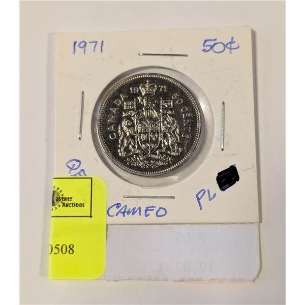 1971 PL CANADA 50C QUEEN ELIZABETH 2 (CAMEO)