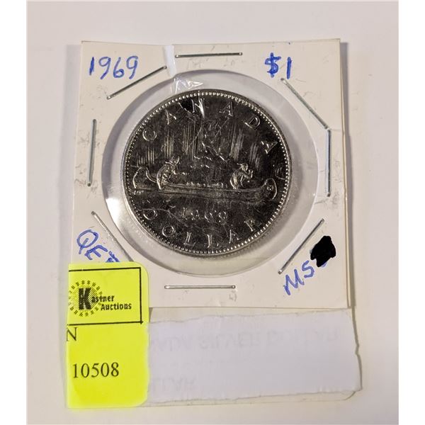 1969 MINT CANADA $1 QUEEN ELIZABETH 2