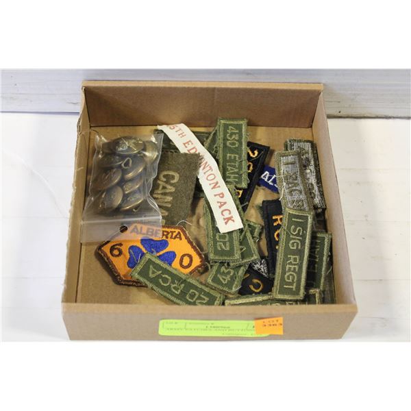 ARMY PATCHES AND BUTTONS