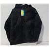 BLACK WOMENS INSULATED WINTER JACKET SIZE MEDIUM