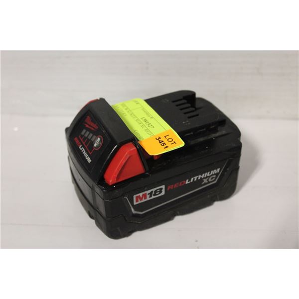 MILWAUKEE M18 XC RED LITHIUM BATTERY