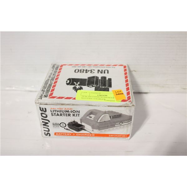 NEW 24V LITHIUM SNOWJOE BATTERY+CHARGER