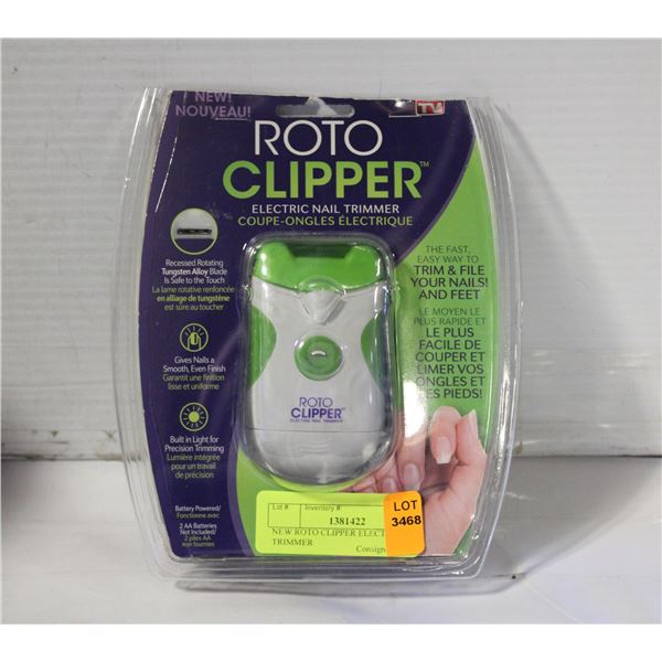 NEW ROTO CLIPPER ELECTRIC NAIL TRIMMER