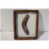 FRAMED AUSTRALIAN BOOMERANG 11" X 9"