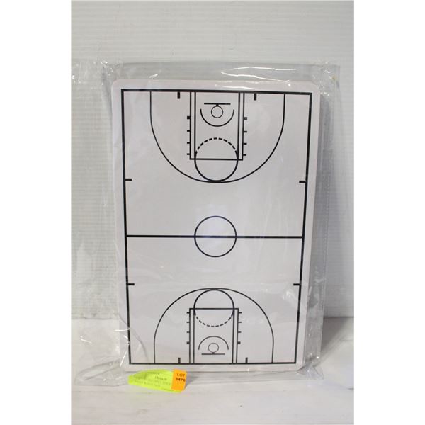 5 PCS BASKETBALL COURT METAL PRINT WHITE NEW