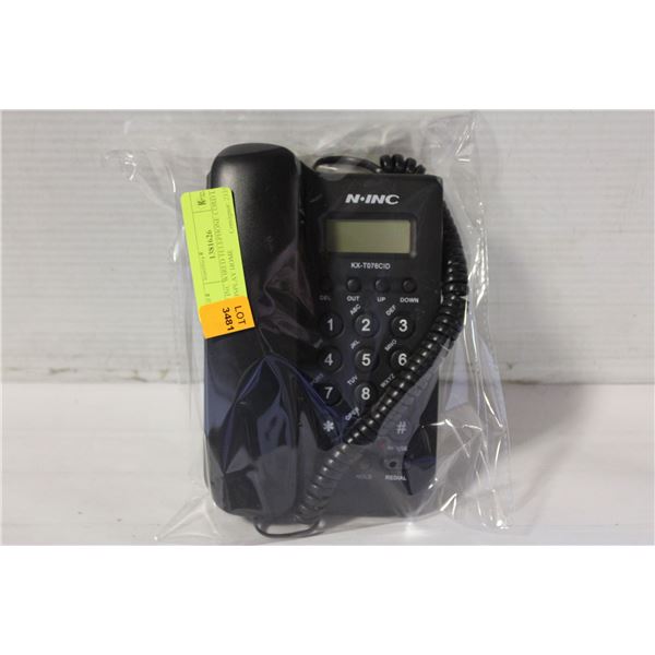 N INC WIRED TELEPHONE CORD LCD DISPLAY HOME