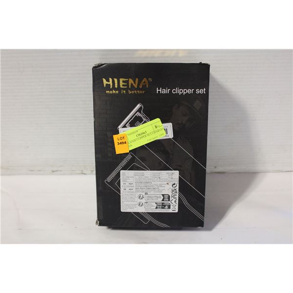 HIENA HAIR CLIPPER SET CHARGES BY USB