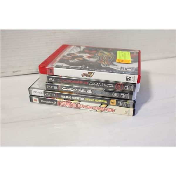 LOT OF 5 PS3 VIDEO GAMES