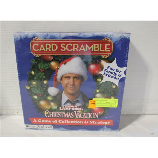 CHRISTMAS VACATION CARD SCRAMBLE BOARD GAME