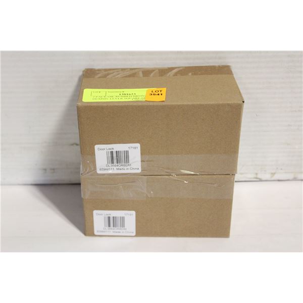 2 PACK OIL RUBBED BRONZE DUMMY LEVER SQUARE DOOR