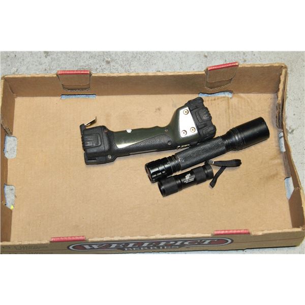 LOT OF 3 FLASHLIGHTS