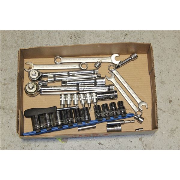 1/2", 3/8" DRIVE RATCHETS, SOCKETS, COMBINATION