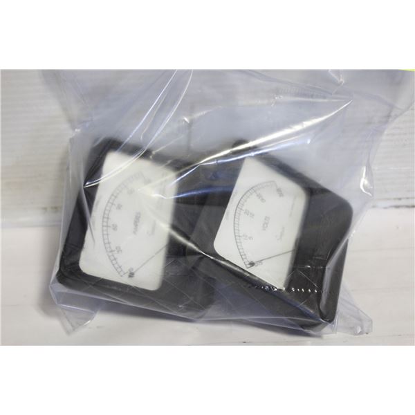 SIMPSON VOLTS & AMPERES PANEL METERS