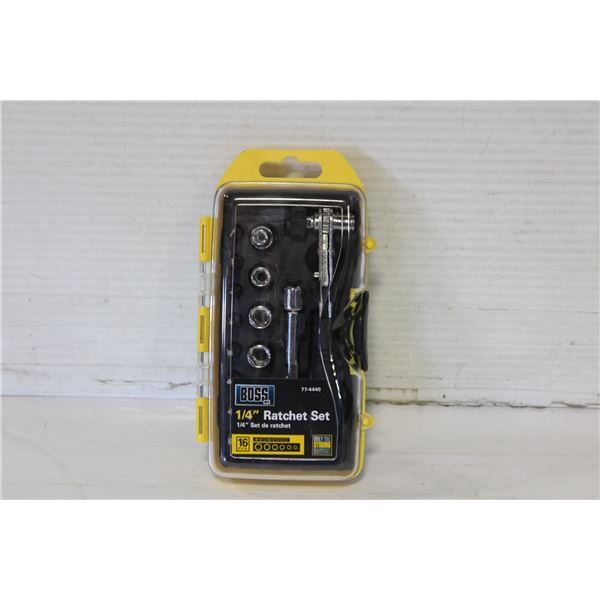 NEW 1/4" RATCHET SET